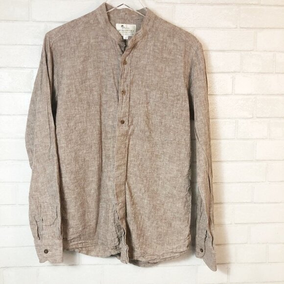 Bykowski Tailor & Garb Journeyman Cotton Twill Shirt Detachable Collar Size L - Picture 2 of 10